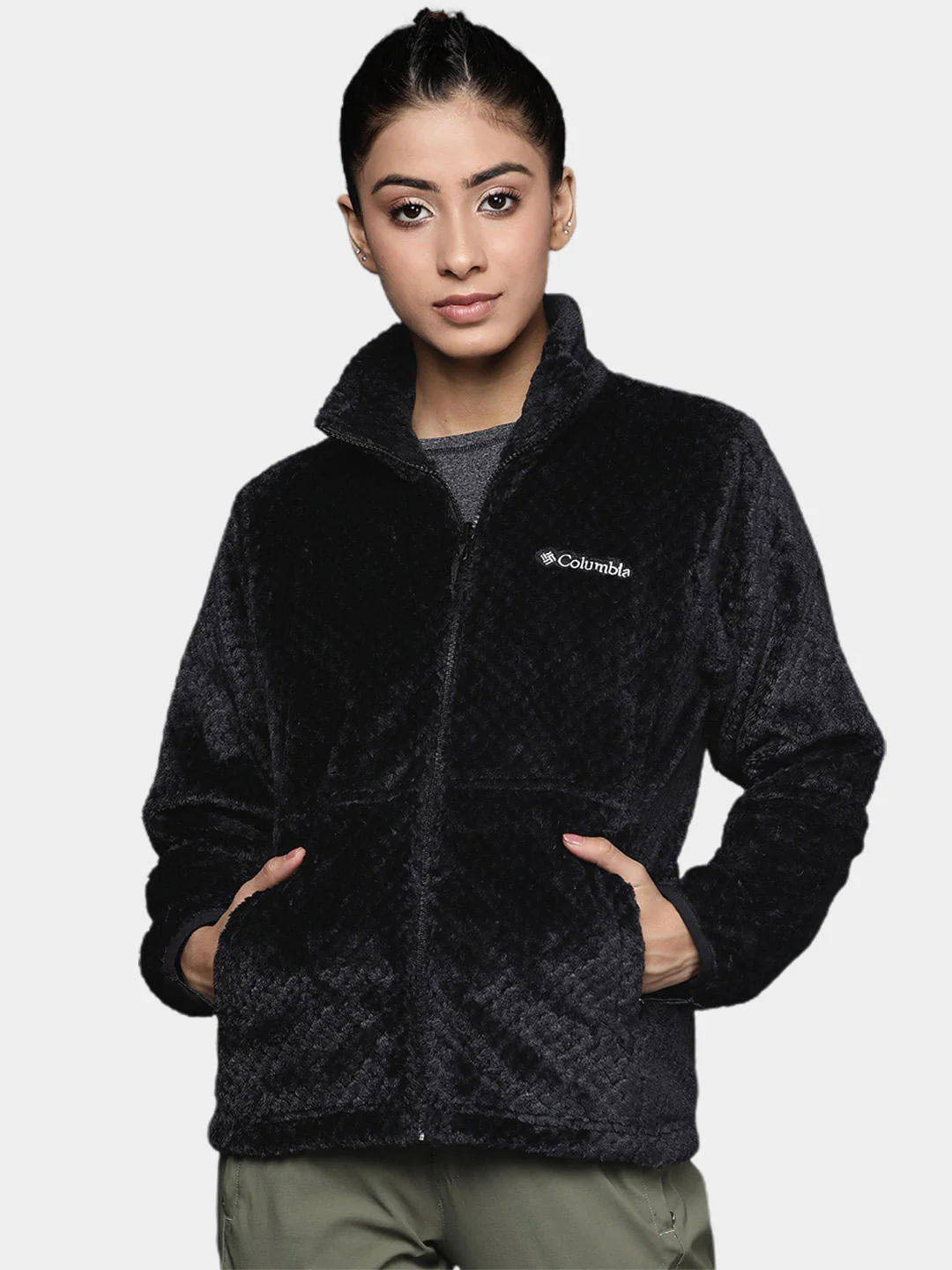 Columbia Women Black Bugaboo II Fleece Interchange Jacket - Image 12