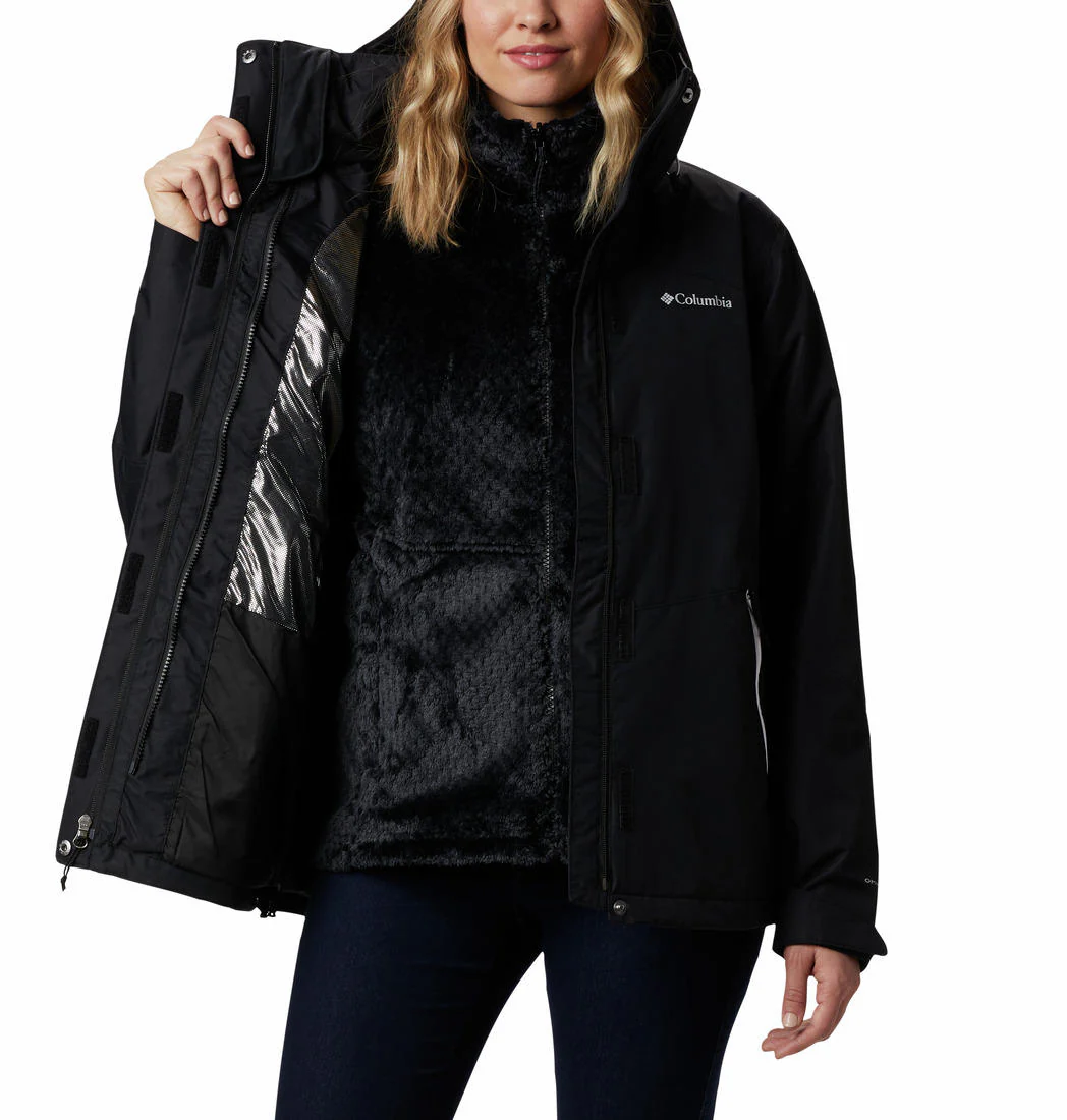 Columbia Women Black Bugaboo II Fleece Interchange Jacket - Image 3