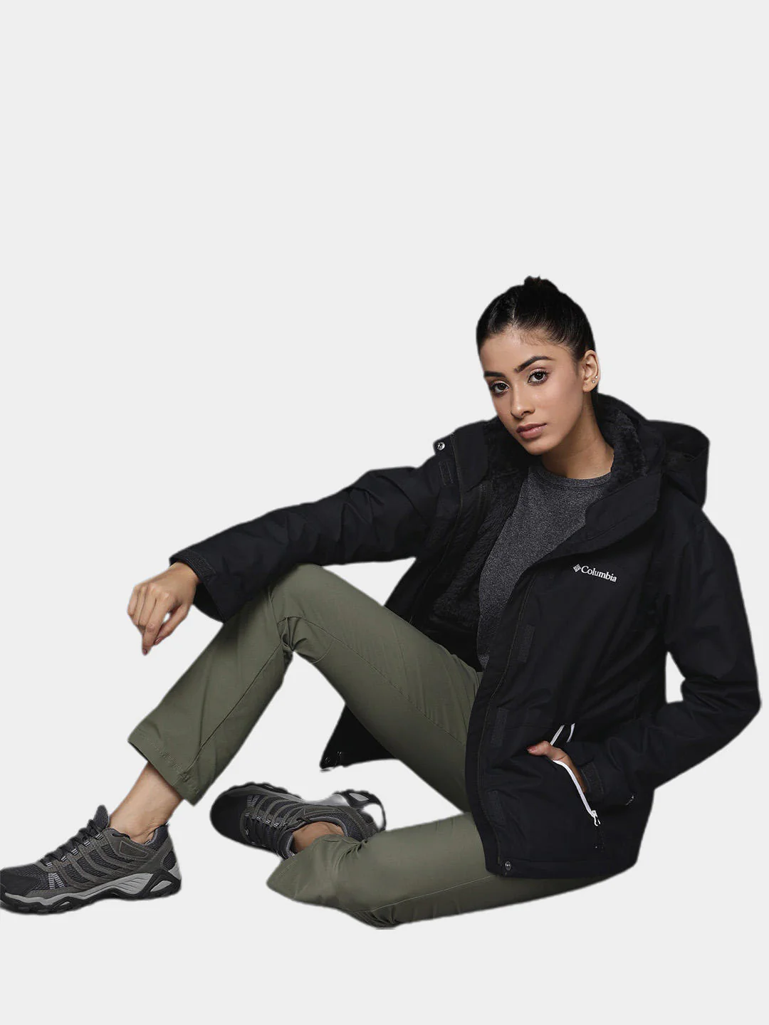 Columbia Women Black Bugaboo II Fleece Interchange Jacket - Image 9