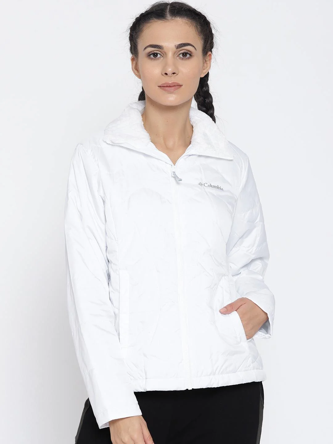 Columbia Women Blue Bugaboo II Insulated Interchange Jacket - Image 2