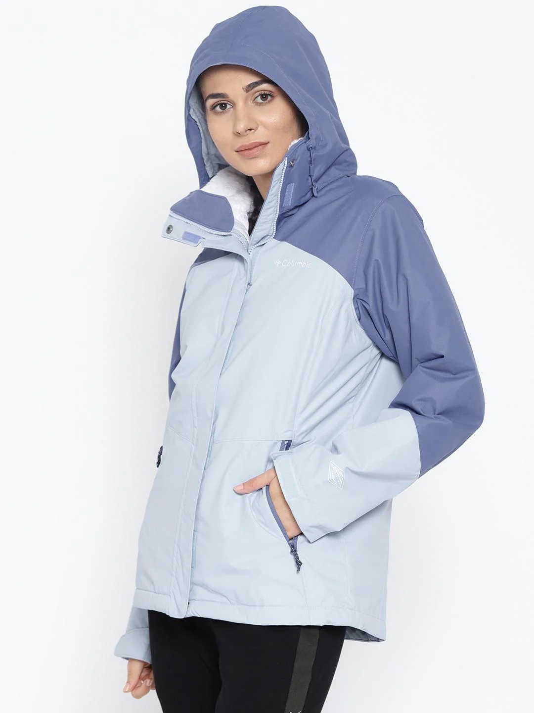 Columbia Women Blue Bugaboo II Insulated Interchange Jacket - Image 3