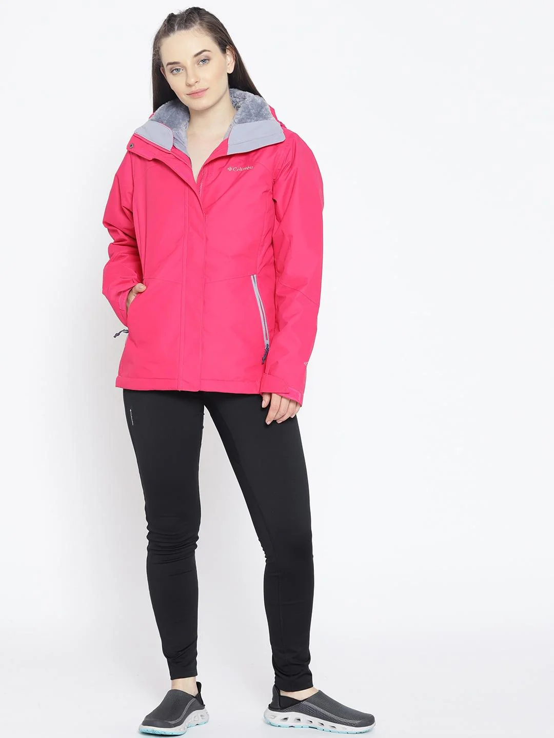 Columbia Women Red Bugaboo II Insulated Interchange Jacket - Image 5