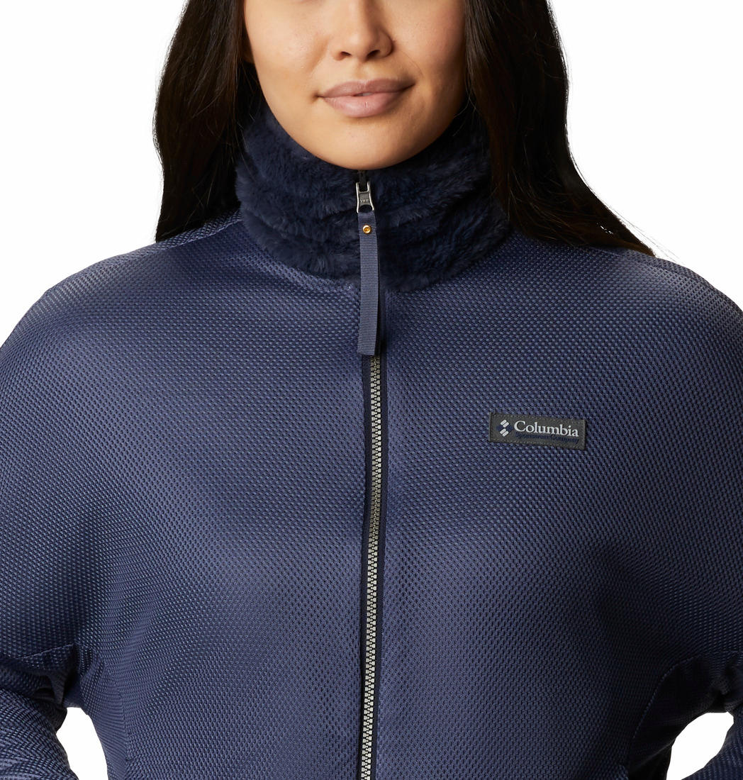 Columbia Women Navy Blue Bundle Up Full Zip Fleece - Image 5