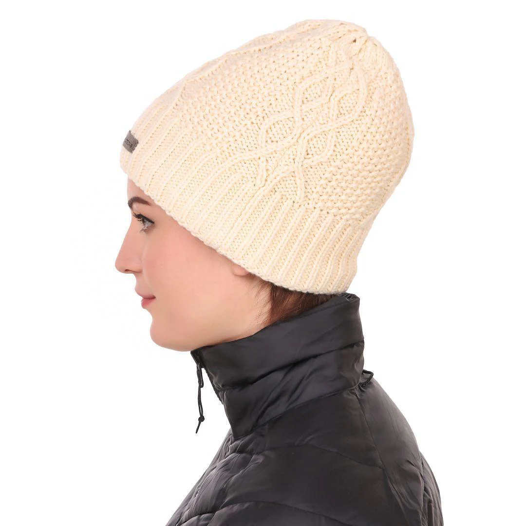 Columbia Unisex White Cabled Cutie Beanie II - Image 2