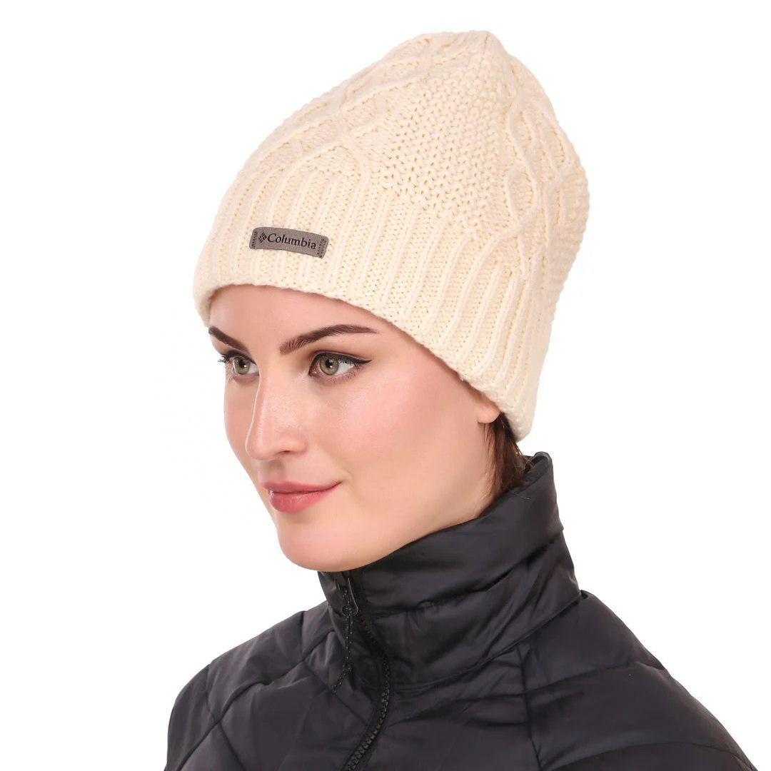 Columbia Unisex White Cabled Cutie Beanie II - Image 4