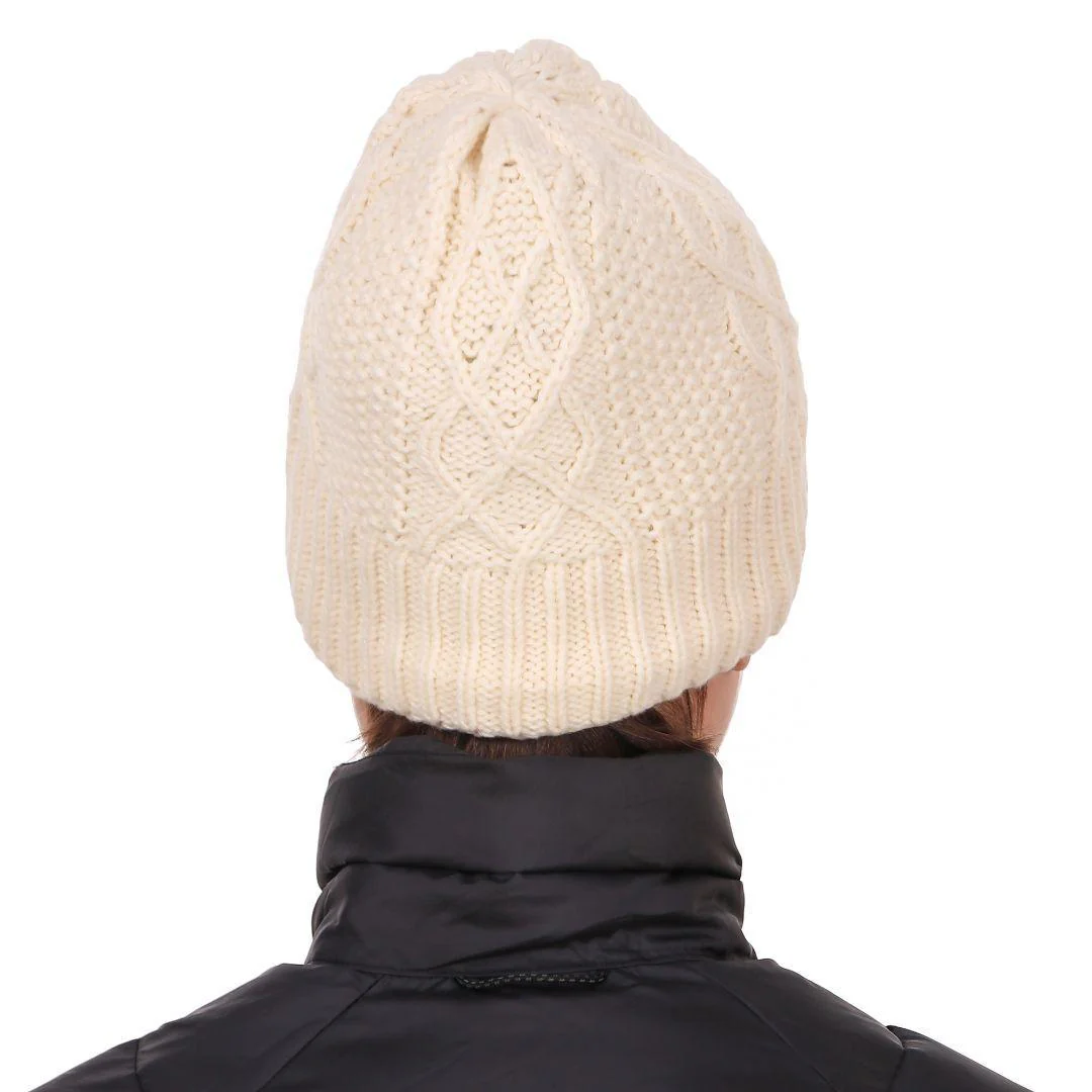 Columbia Unisex White Cabled Cutie Beanie II - Image 5