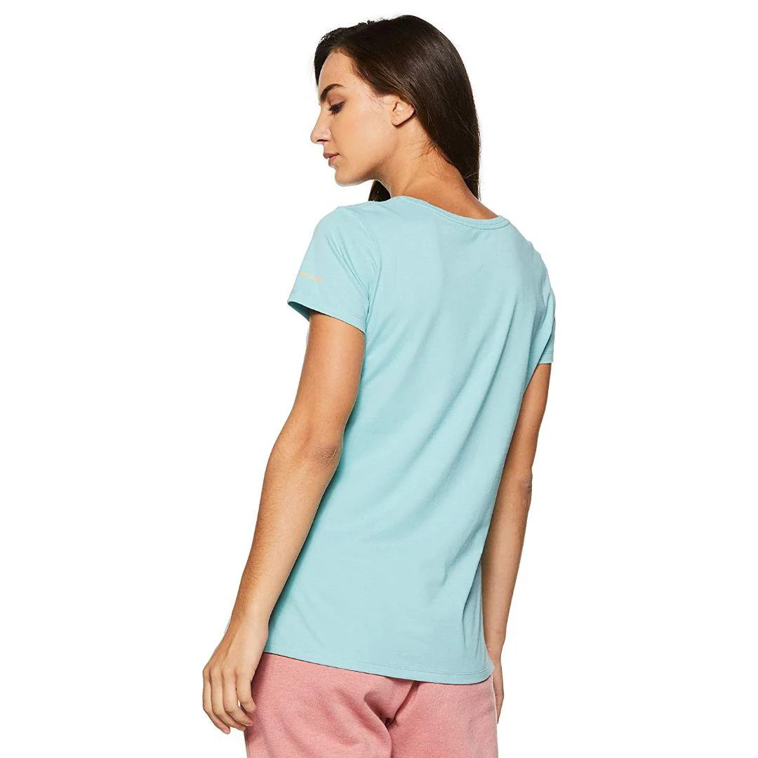 Columbia Women Green Camp Stamp Performance Tee - Image 5