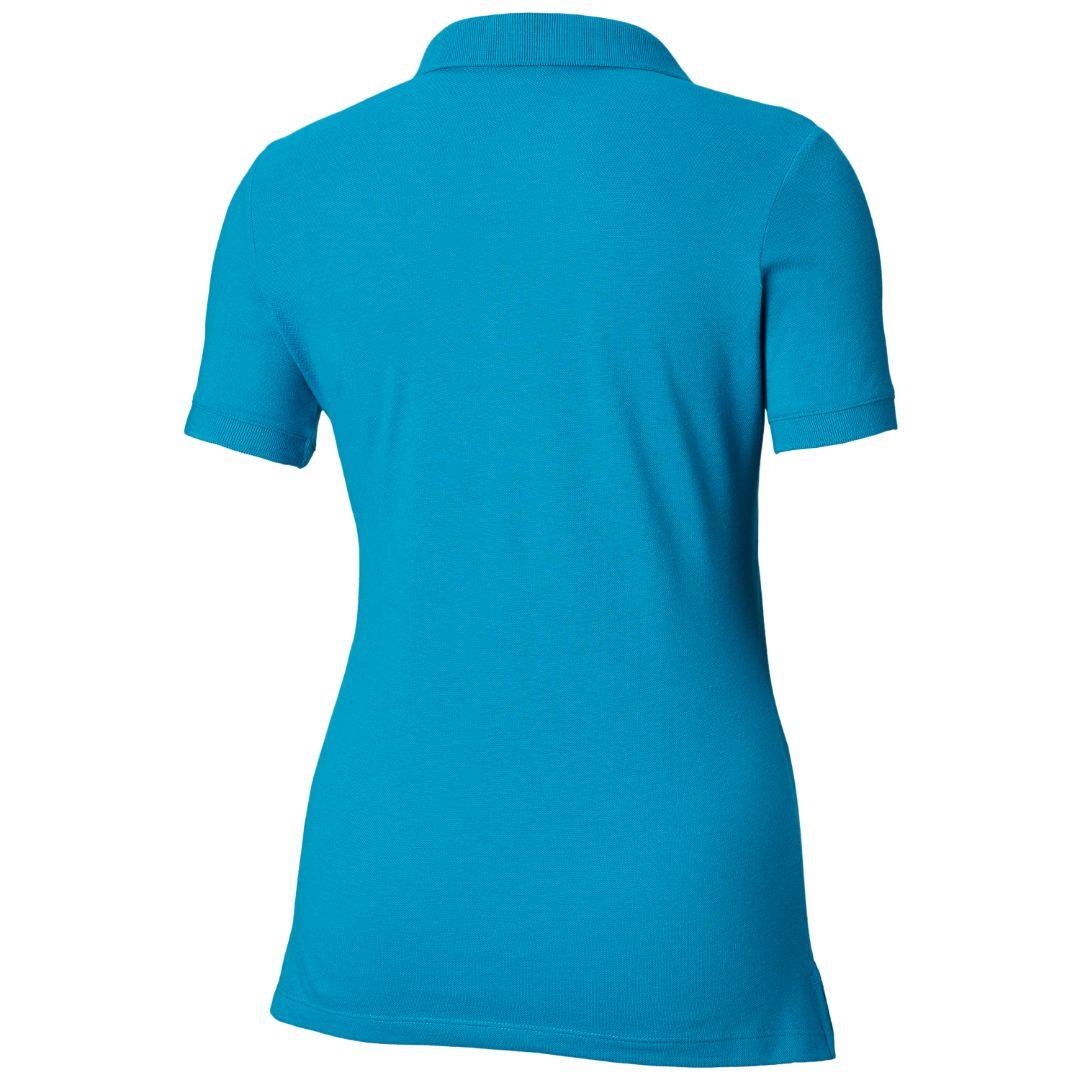 Columbia Women Blue Cascade Range Solid Polo (Sun Protection) - Image 2