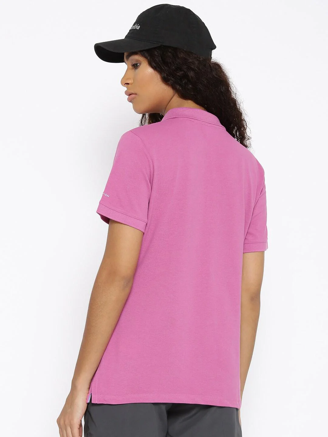 Columbia Women Purple Cascade Range Solid Polo (Sun Protection) - Image 5