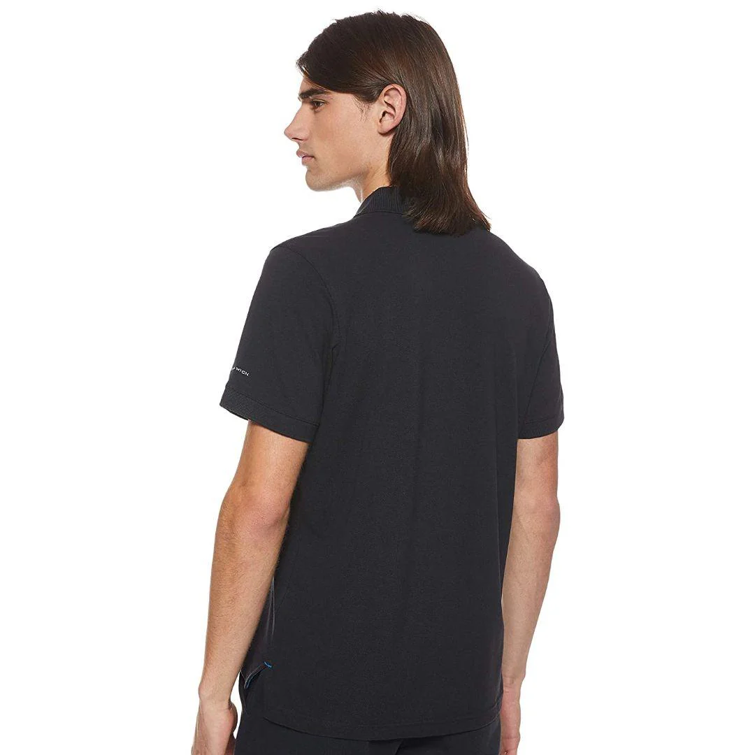 Columbia Men Black Cascade Range Solid Polo (Sun Protection) - Image 6