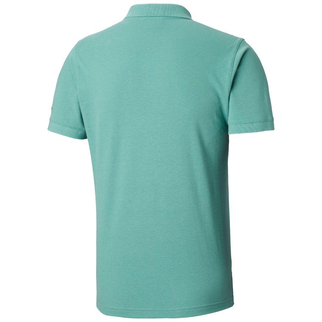 Columbia Men Green Cascade Range Solid Polo (Sun Protection) - Image 2