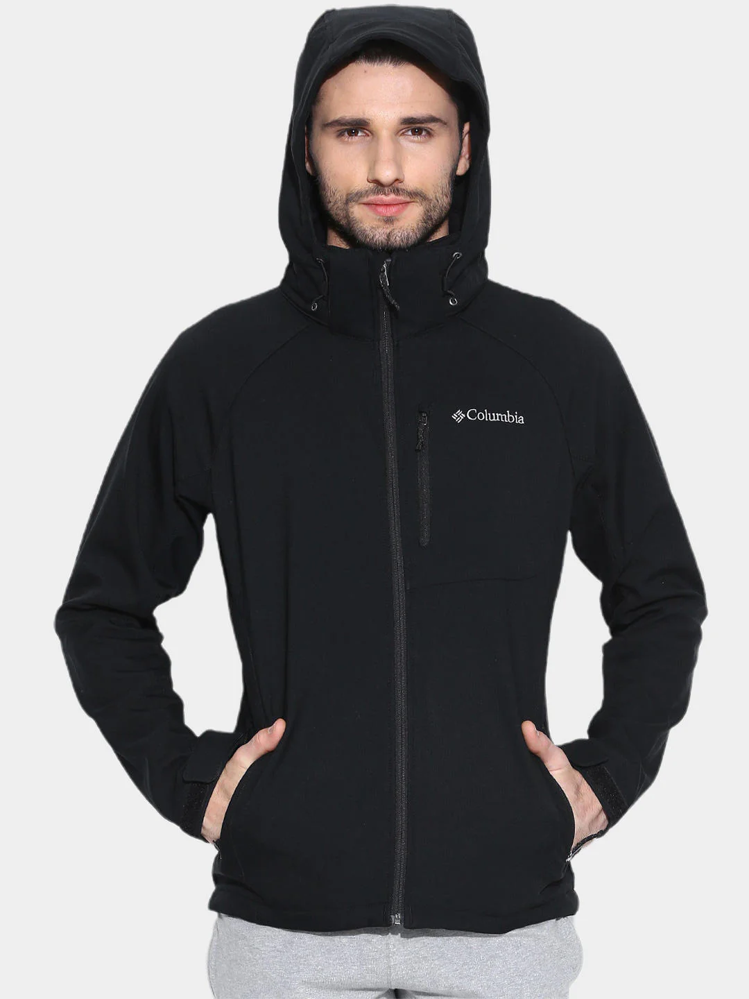 Columbia Men Black Cascade Ridge II Softshell