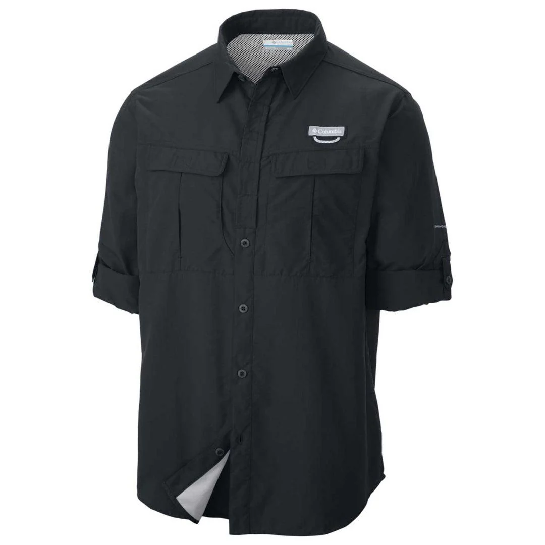 Columbia Men Black Cascades Explorer Long Sleeve Shirt (Sun Protection) - Image 2