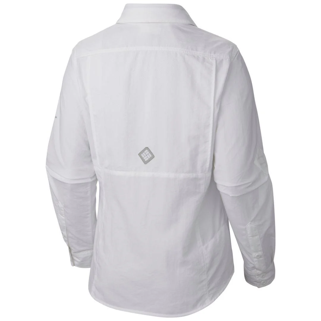 Columbia Women White Cascades Explorer Long Sleeve Shirt (Sun Protection) - Image 4