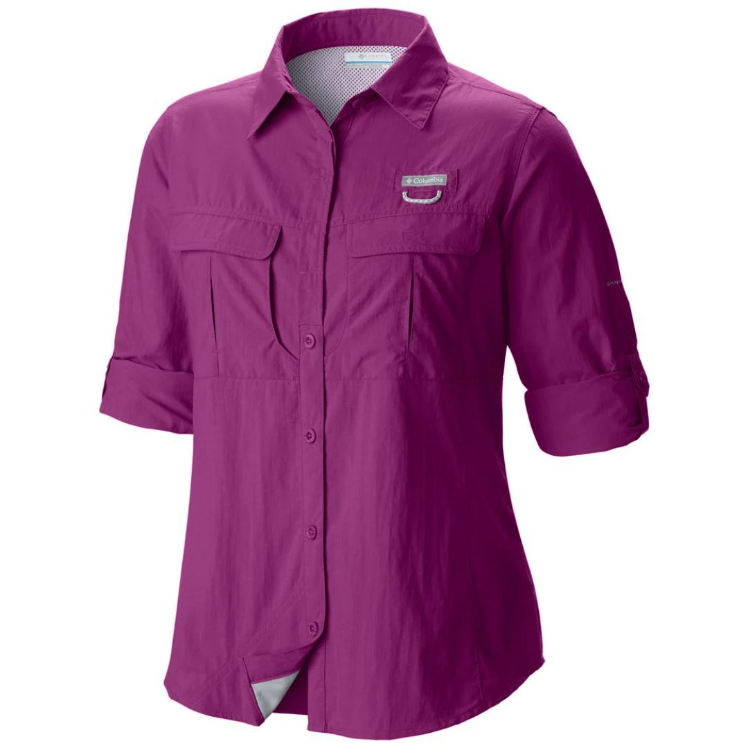 Columbia Women Purple Cascades Explorer Long Sleeve Shirt (Sun Protection) - Image 2