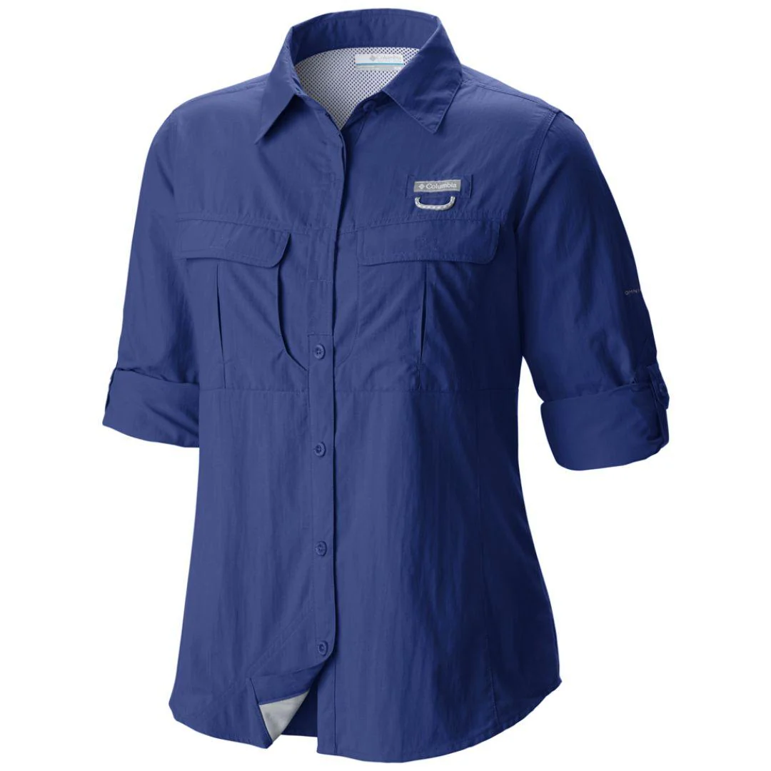 Columbia Women Purple Cascades Explorer Long Sleeve Shirt (Sun Protection) - Image 2