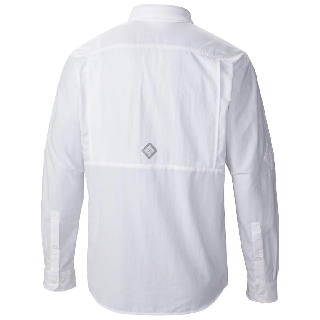 Columbia Men White Cascades Explorer Long Sleeve Shirt (Sun Protection) - Image 4