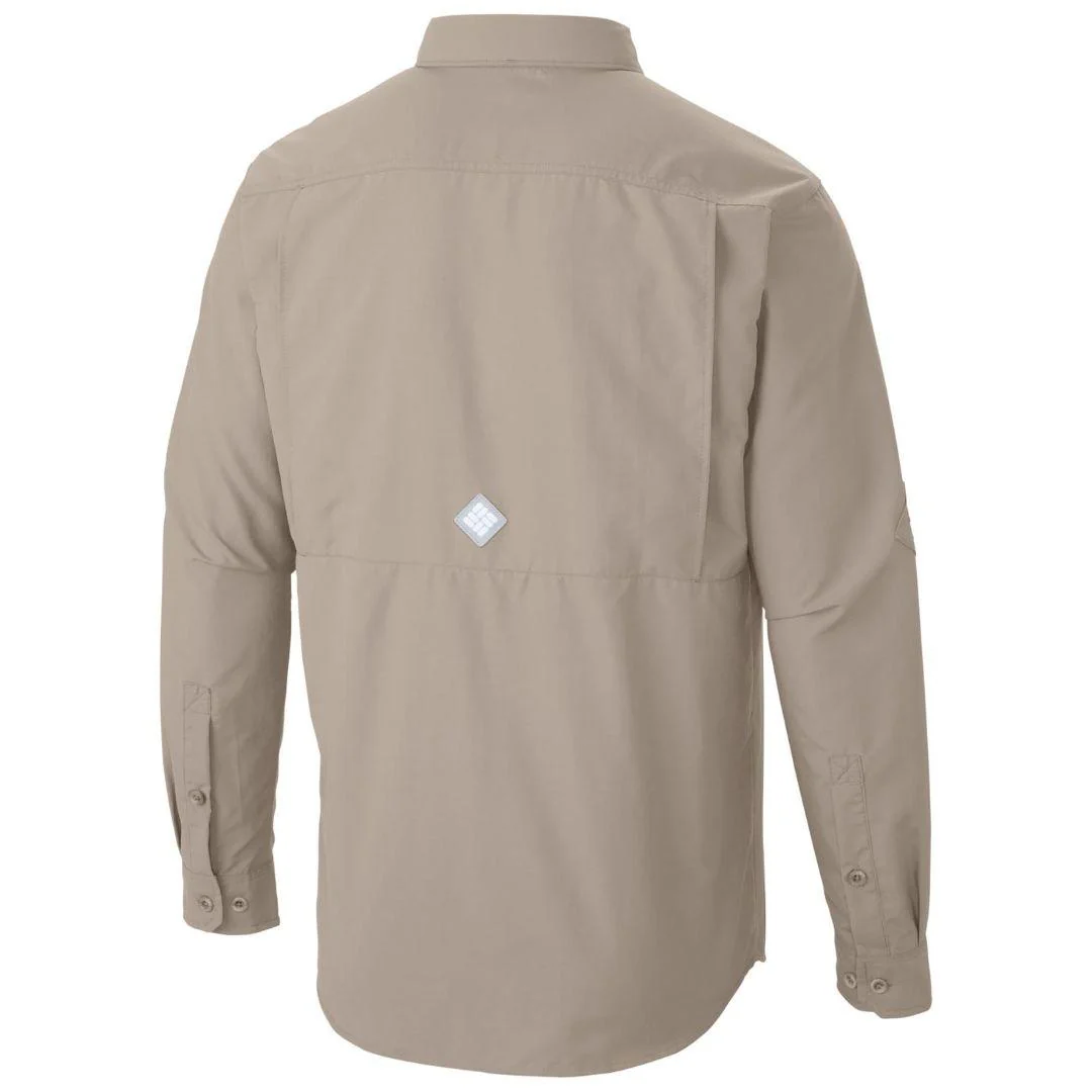 Columbia Men Beige Cascades Explorer Long Sleeve Shirt (Sun Protection) - Image 4