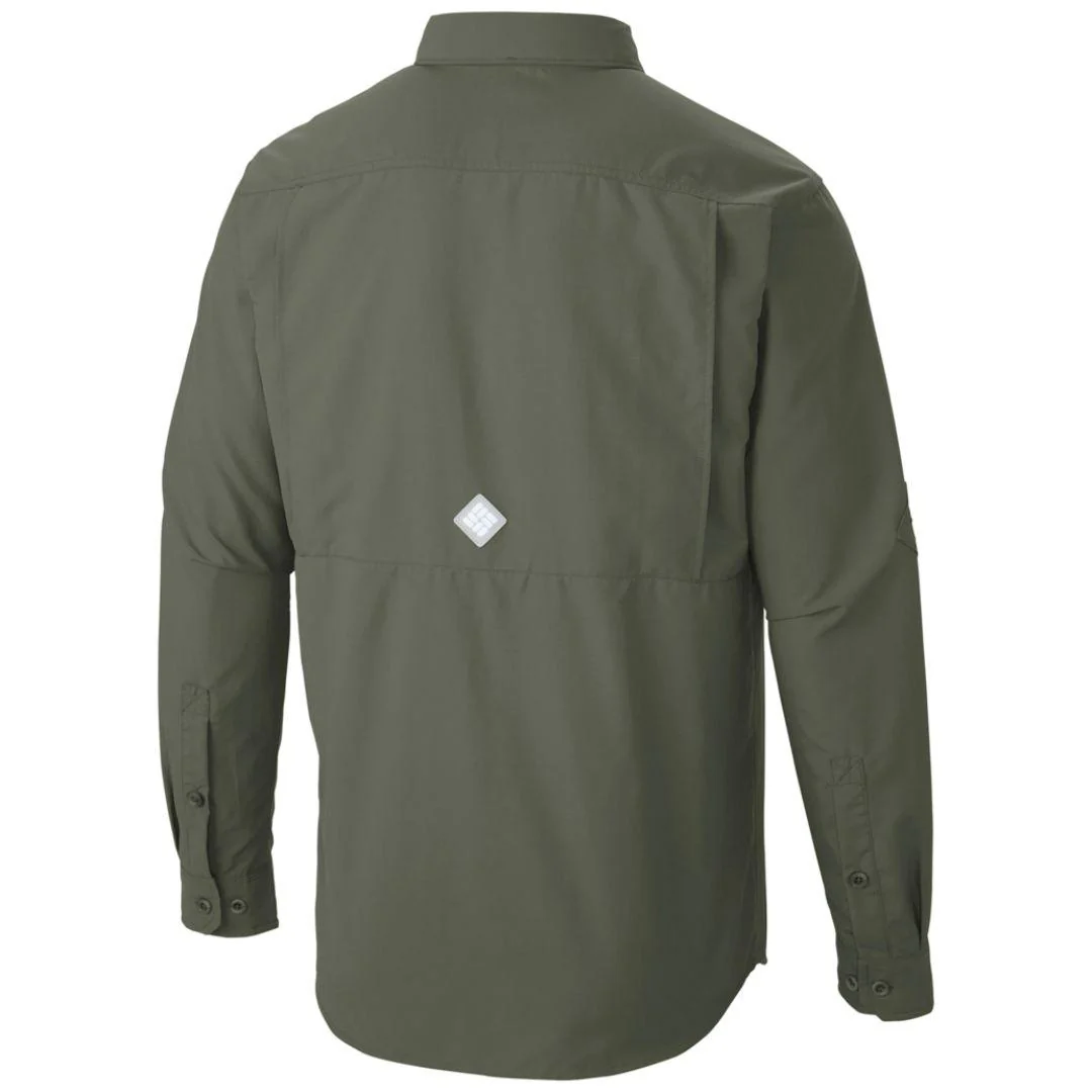 Columbia Men Green Cascades Explorer Long Sleeve Shirt (Sun Protection) - Image 4