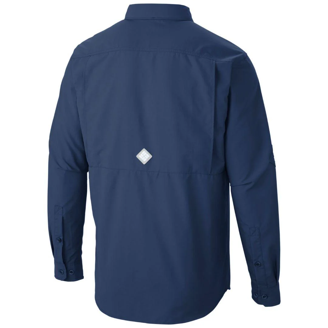Columbia Men Blue Cascades Explorer Long Sleeve Shirt (Sun Protection) - Image 4