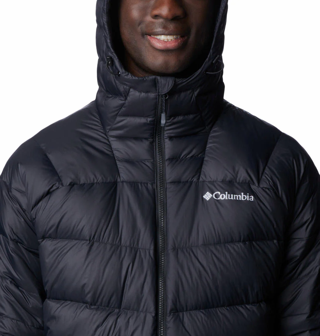 Columbia Men Black Centennial Creek II Down Hooded Jacket - Image 2