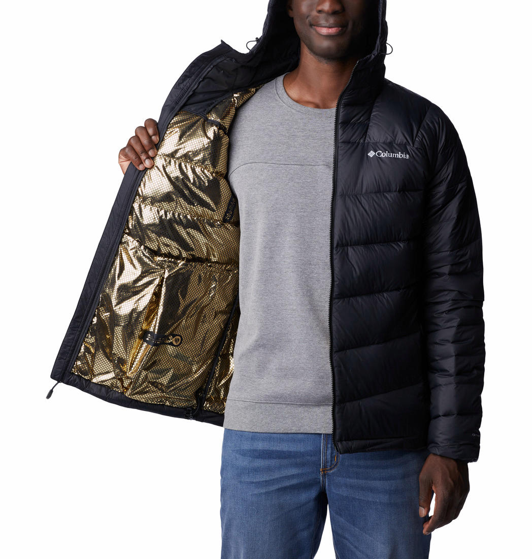 Columbia Men Black Centennial Creek II Down Hooded Jacket - Image 4