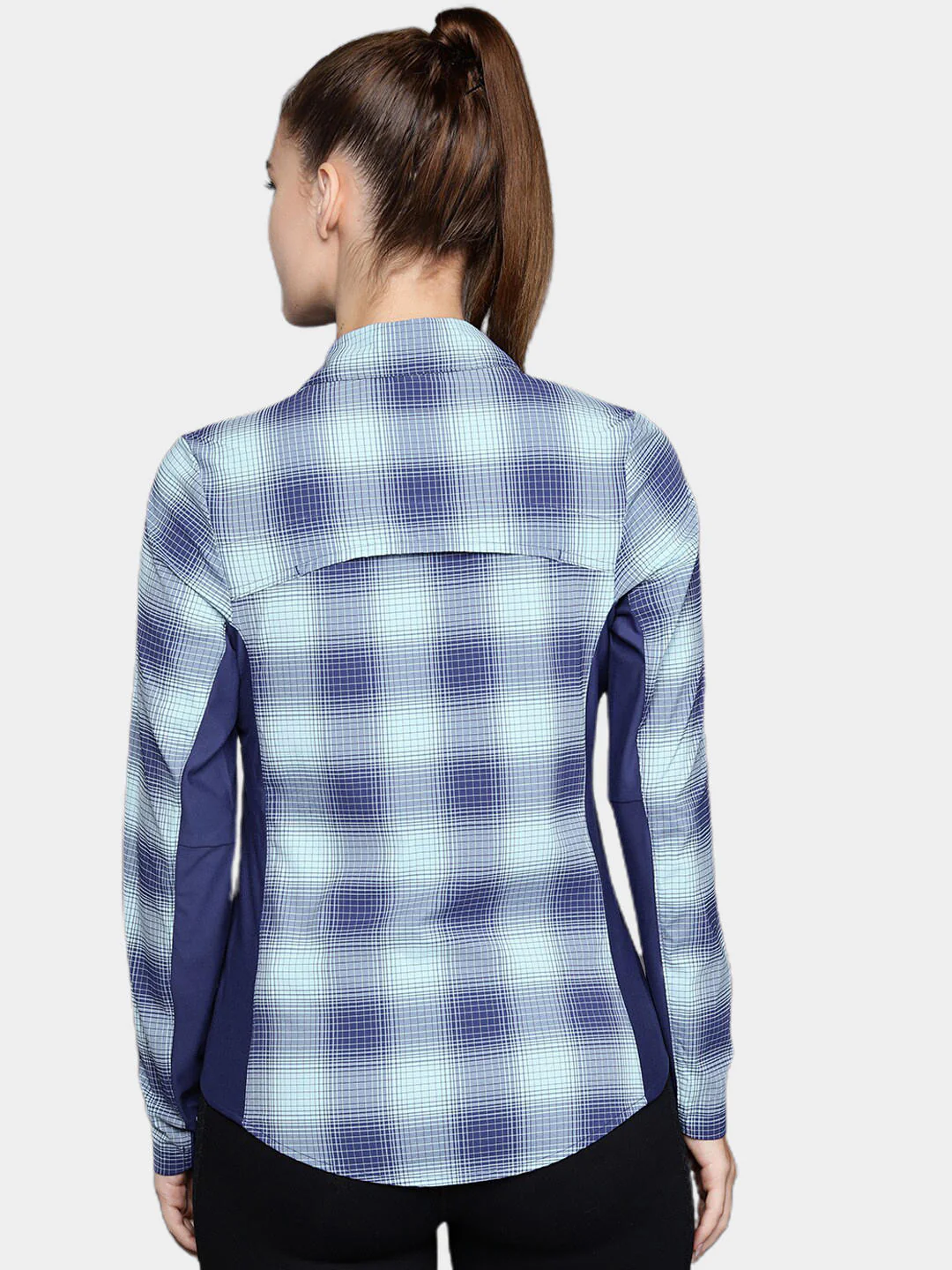 Columbia Women Blue Claudia Ridge LS Shirt - Image 14