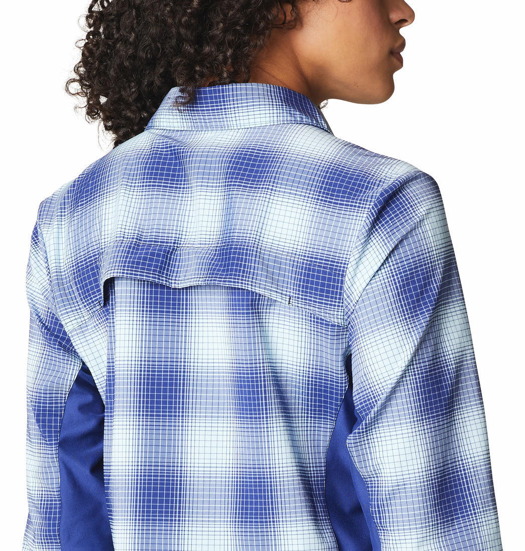 Columbia Women Blue Claudia Ridge LS Shirt - Image 5