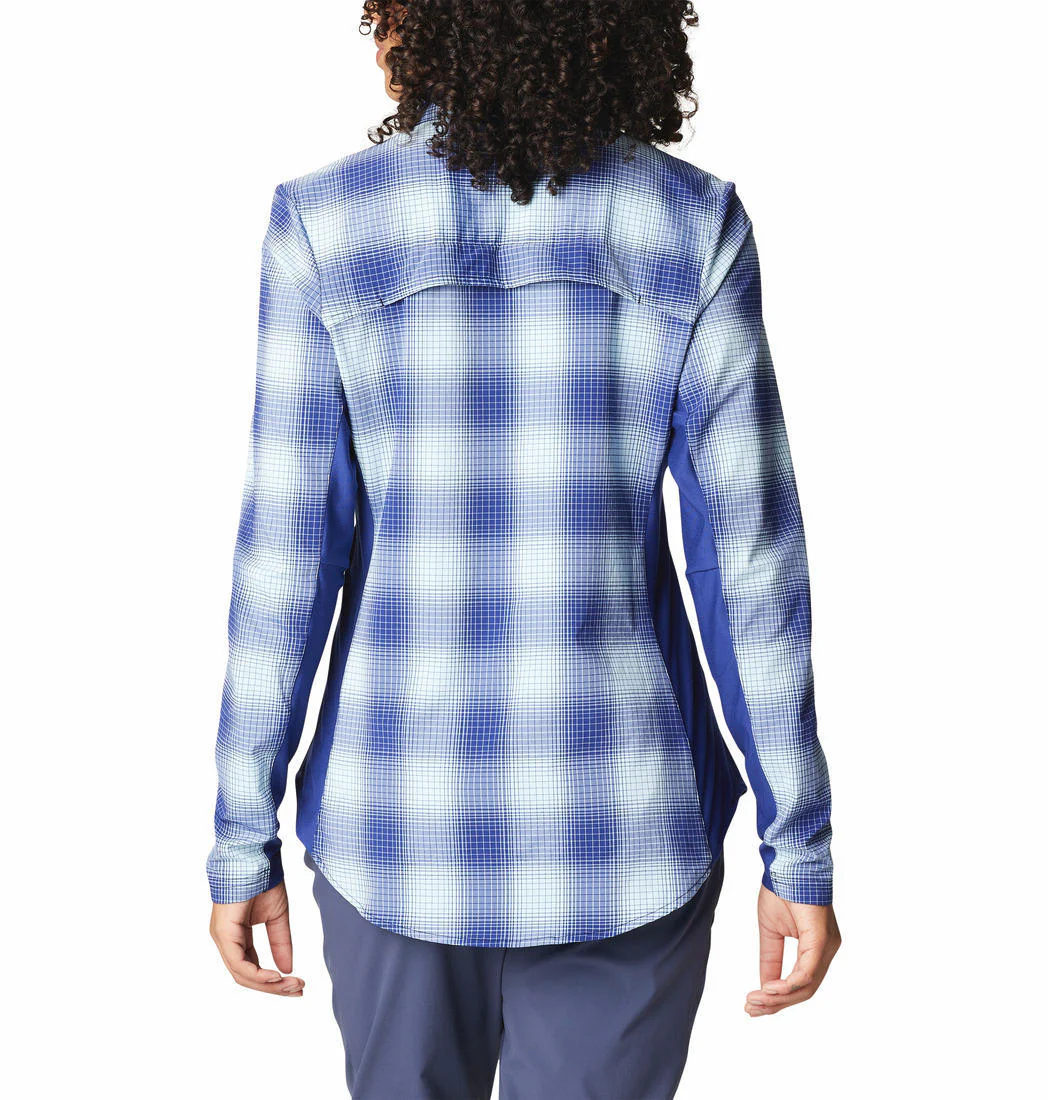 Columbia Women Blue Claudia Ridge LS Shirt - Image 7