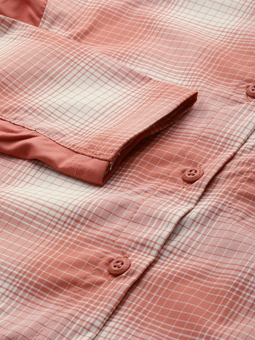Columbia Women Red Claudia Ridge LS Shirt - Image 8