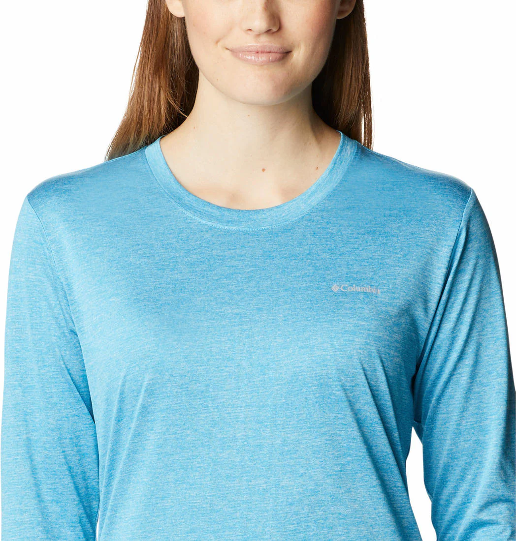 Columbia Women Blue Columbia Hike LS Shirt - Image 4