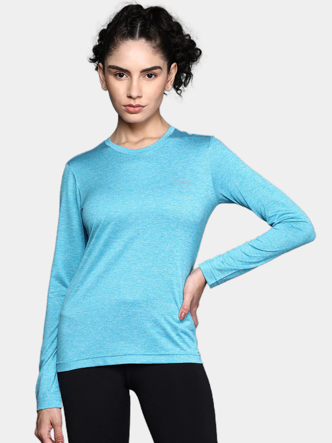 Columbia Women Blue Columbia Hike LS Shirt - Image 8