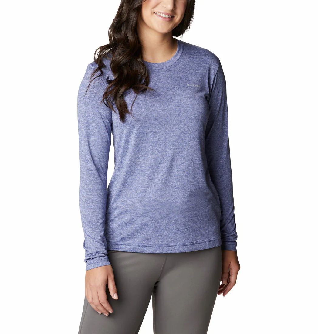 Columbia Women Blue Columbia Hike LS Shirt - Image 5