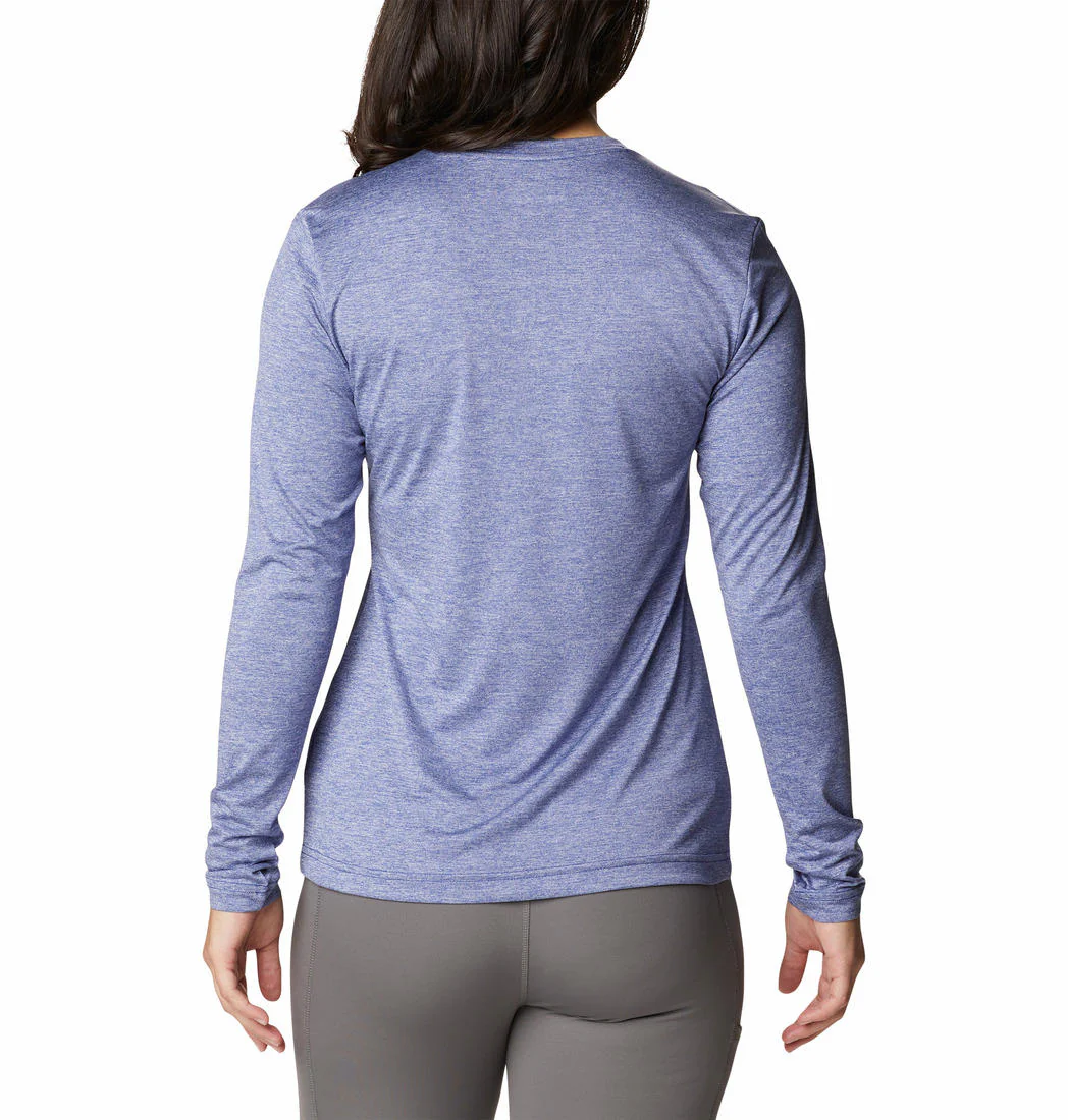 Columbia Women Blue Columbia Hike LS Shirt - Image 6