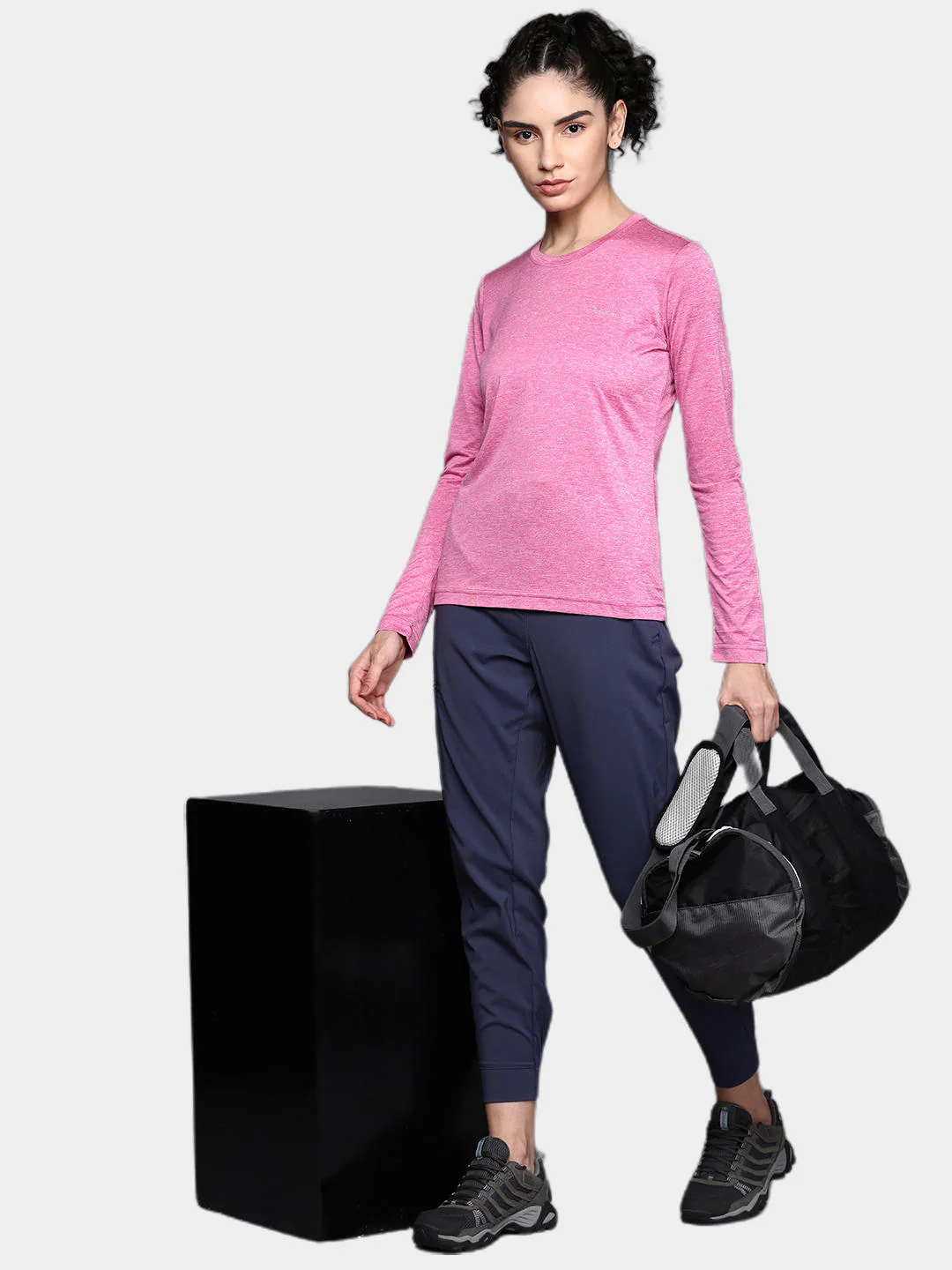 Columbia Women Pink Columbia Hike LS Shirt - Image 10