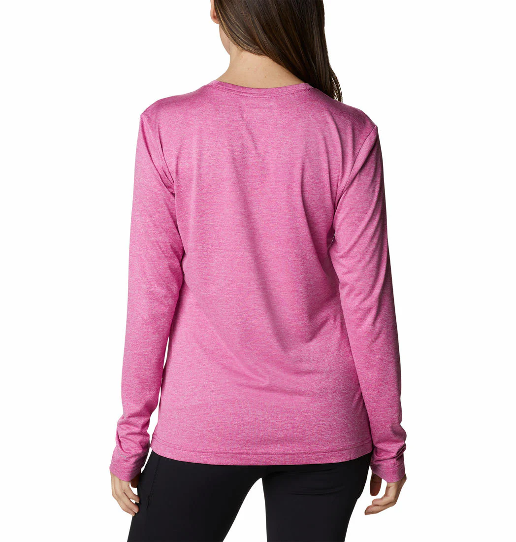 Columbia Women Pink Columbia Hike LS Shirt - Image 6