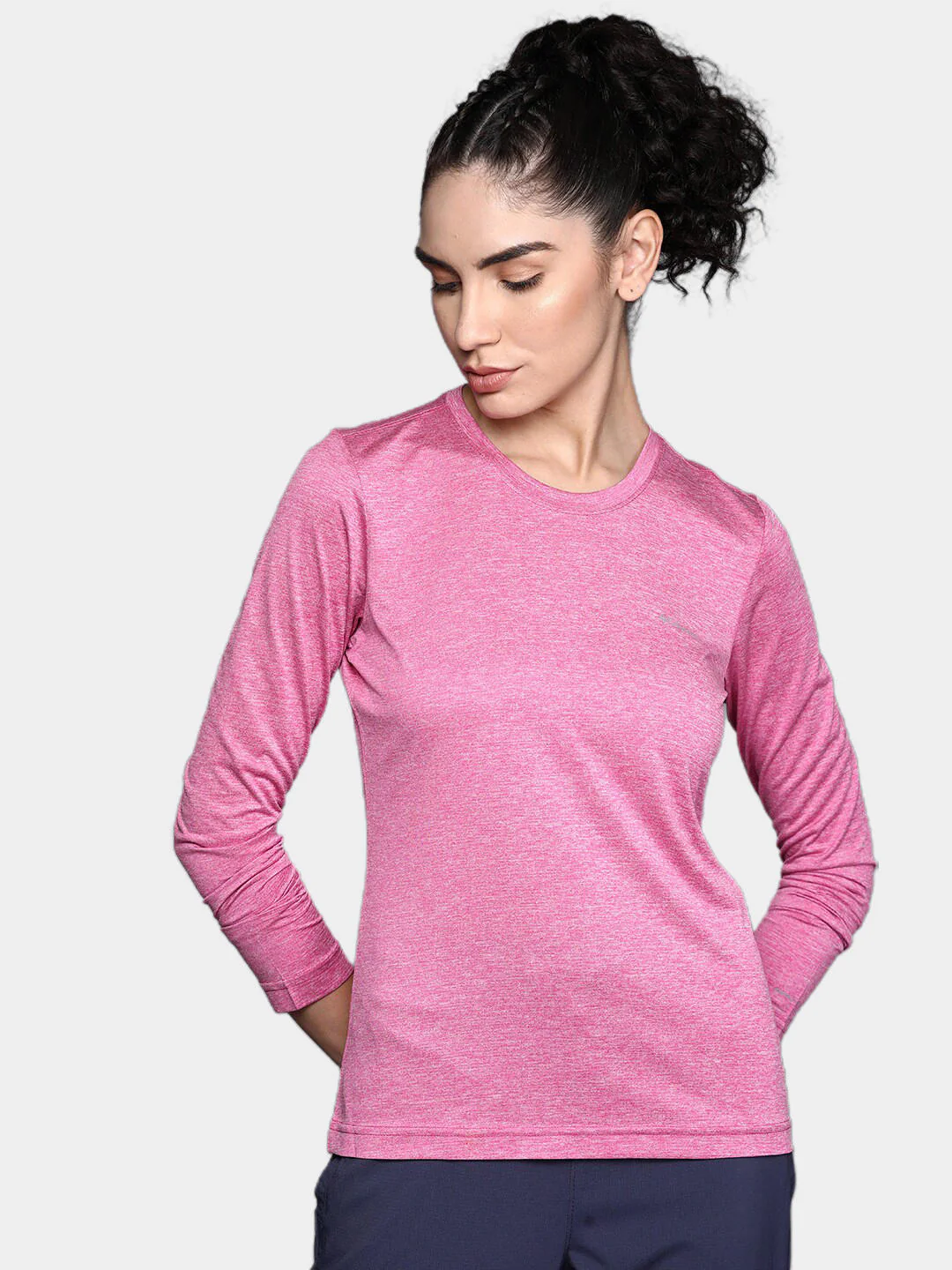 Columbia Women Pink Columbia Hike LS Shirt - Image 8
