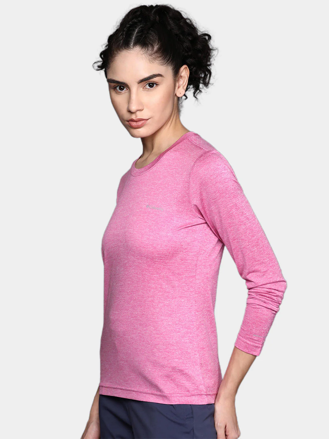 Columbia Women Pink Columbia Hike LS Shirt - Image 9