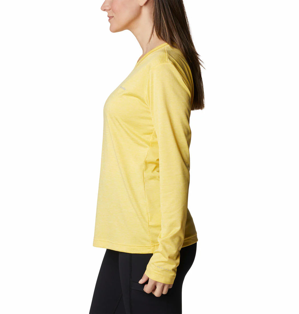 Columbia Women Yellow Columbia Hike LS Shirt - Image 2