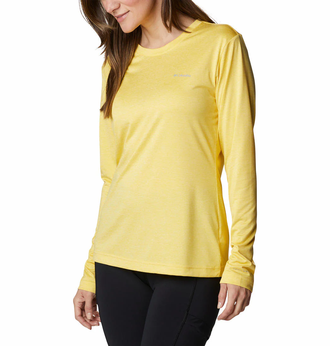 Columbia Women Yellow Columbia Hike LS Shirt - Image 5