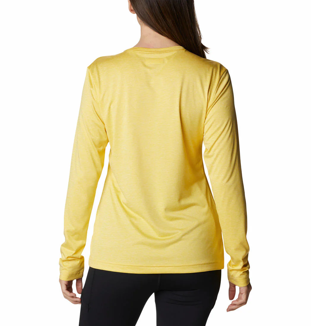 Columbia Women Yellow Columbia Hike LS Shirt - Image 6