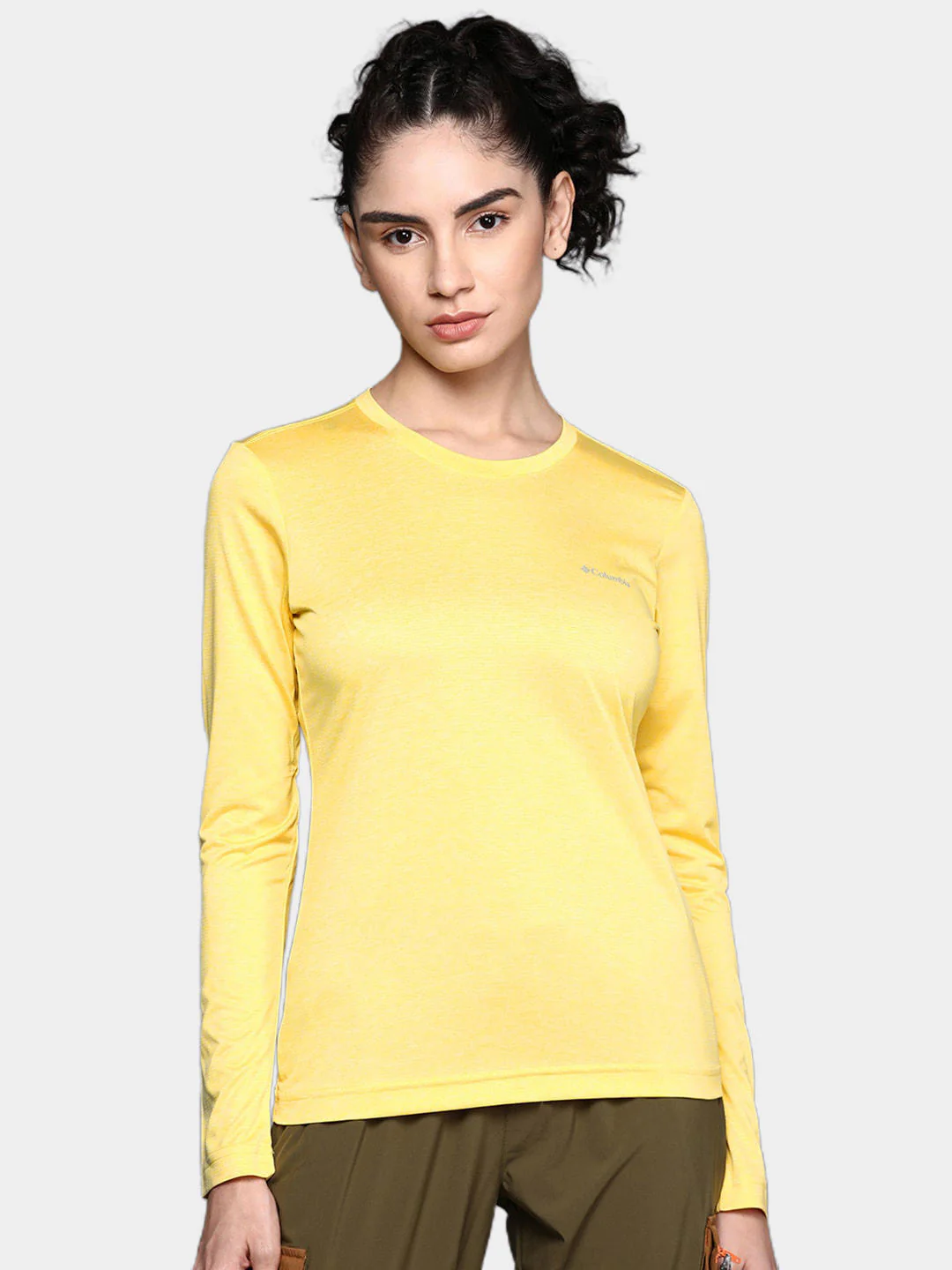 Columbia Women Yellow Columbia Hike LS Shirt - Image 8