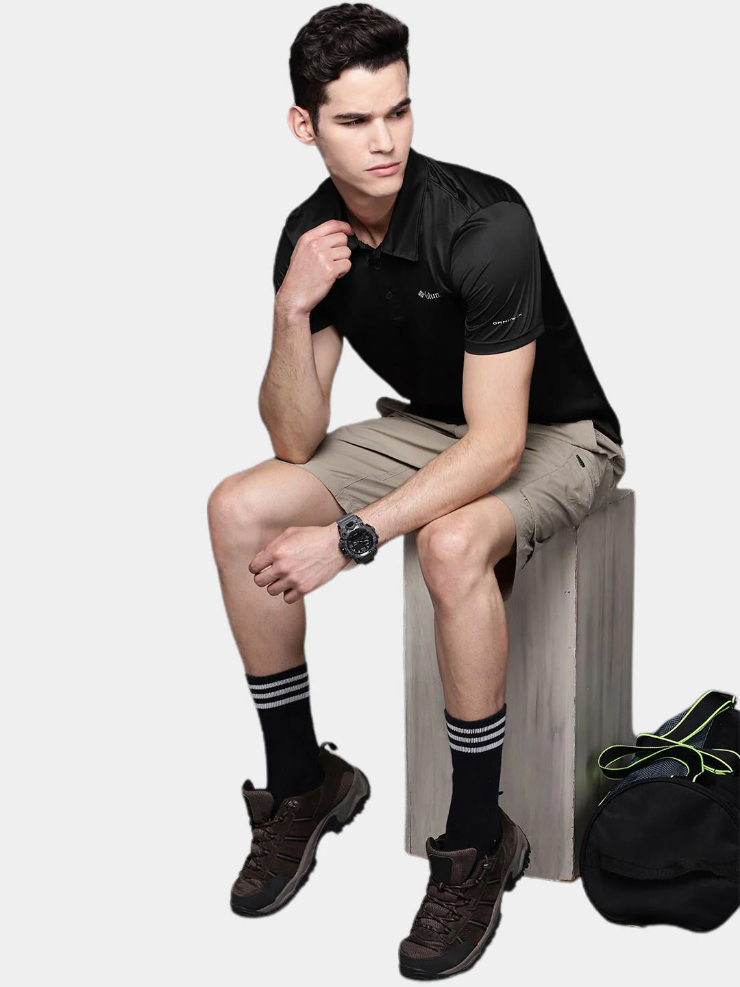 Columbia Men Black Columbia Hike Polo - Image 9