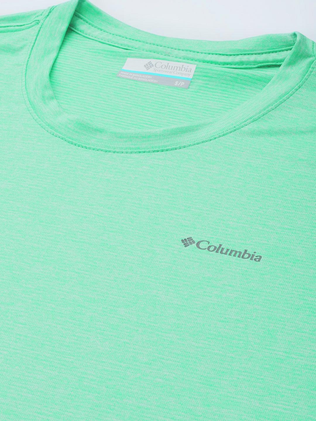 Columbia Women Green Columbia Hike SS Crew - Image 7