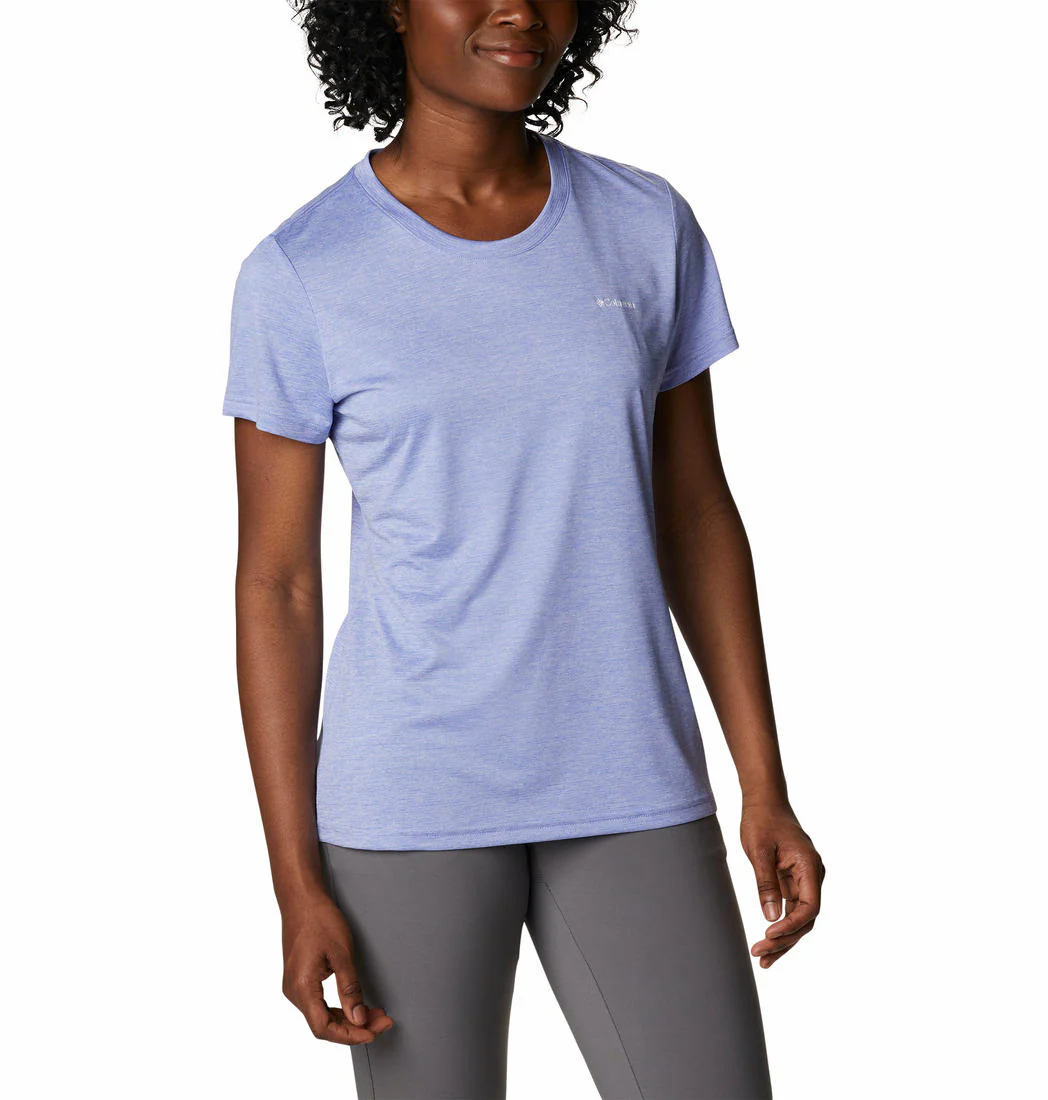 Columbia Women Purple Columbia Hike SS Crew - Image 5