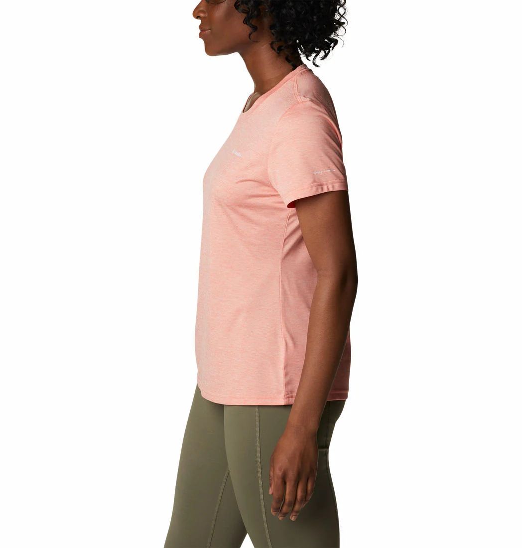 Columbia Women Peach Columbia Hike SS Crew - Image 2