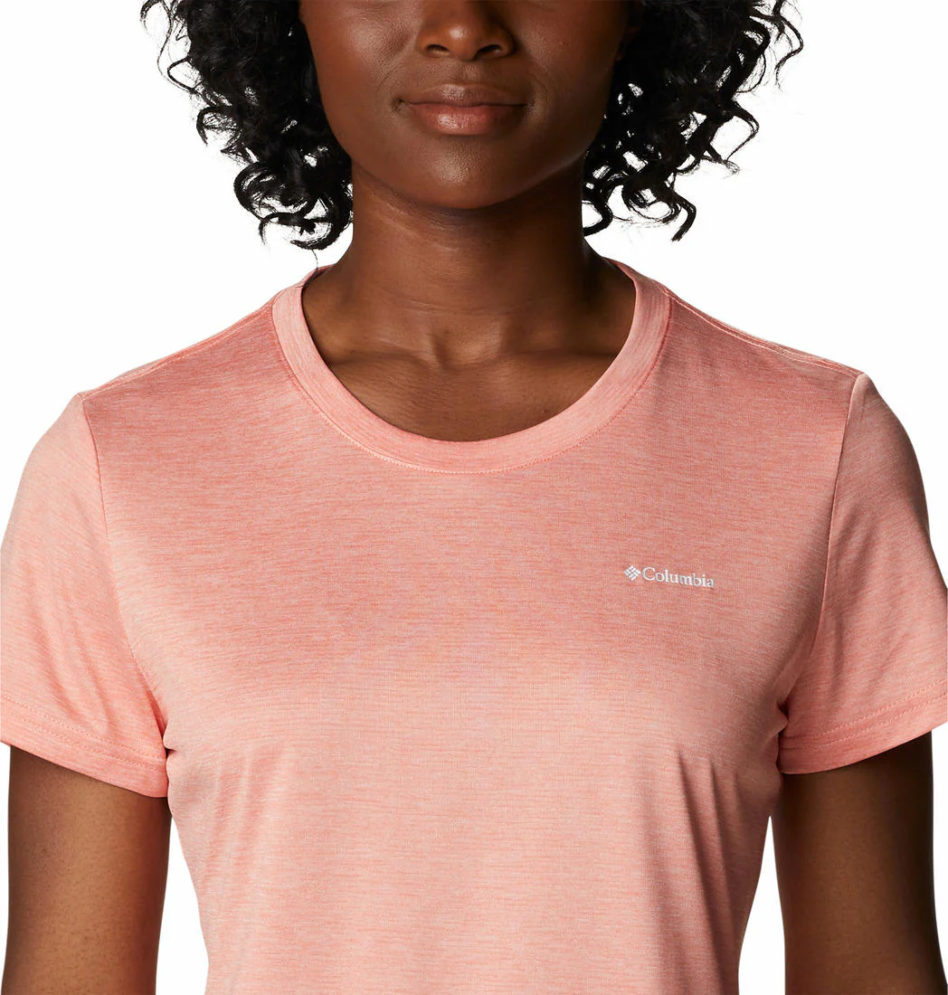Columbia Women Peach Columbia Hike SS Crew - Image 4