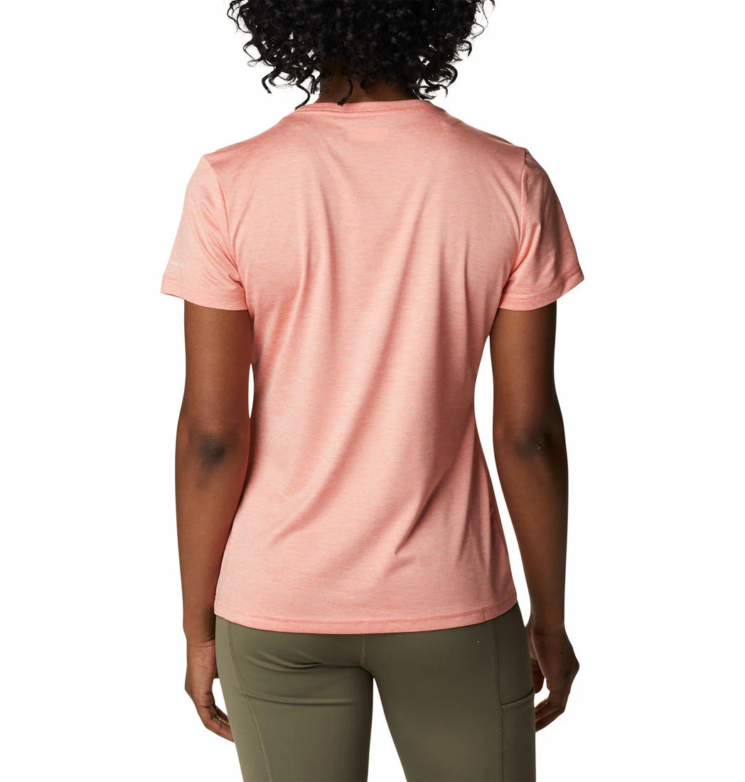 Columbia Women Peach Columbia Hike SS Crew - Image 6