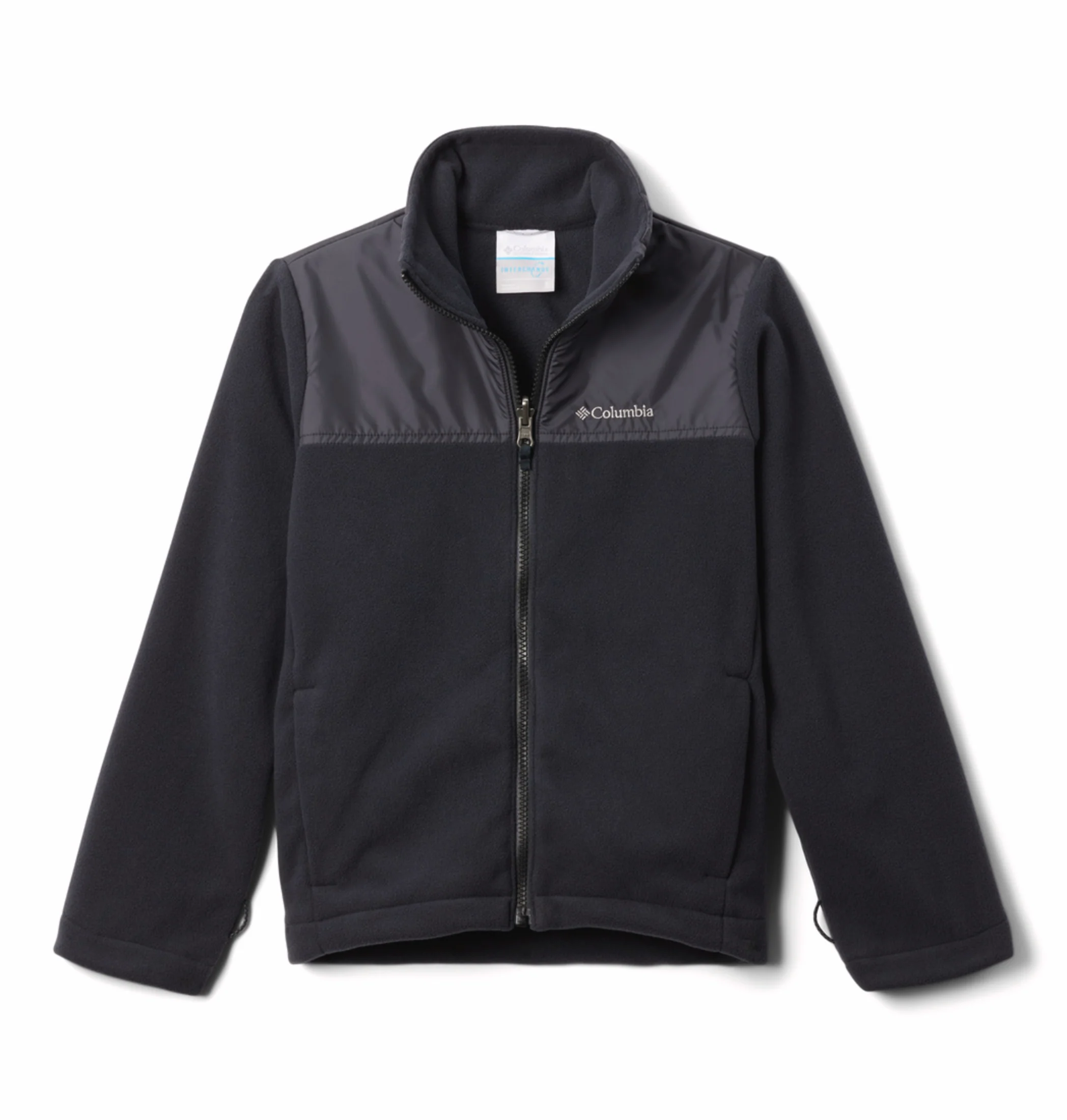 Columbia Kids Boys Black OmniHeat Reflective Bugaboo III Fleece Interchangeable Jacket - Image 5