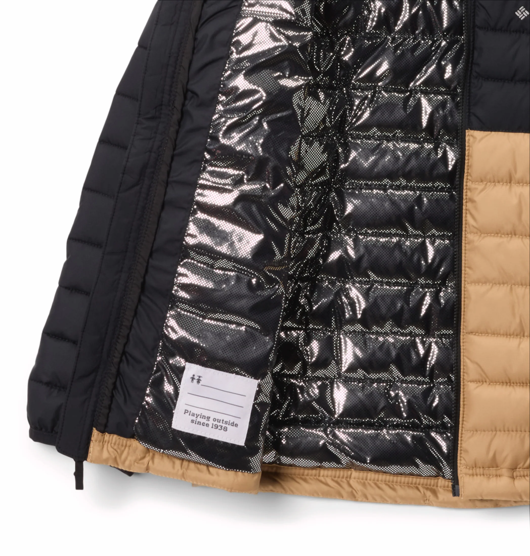 Columbia Kids Boys Brown OmniHeat Reflective Powder Lite II Down Jacket - Image 5